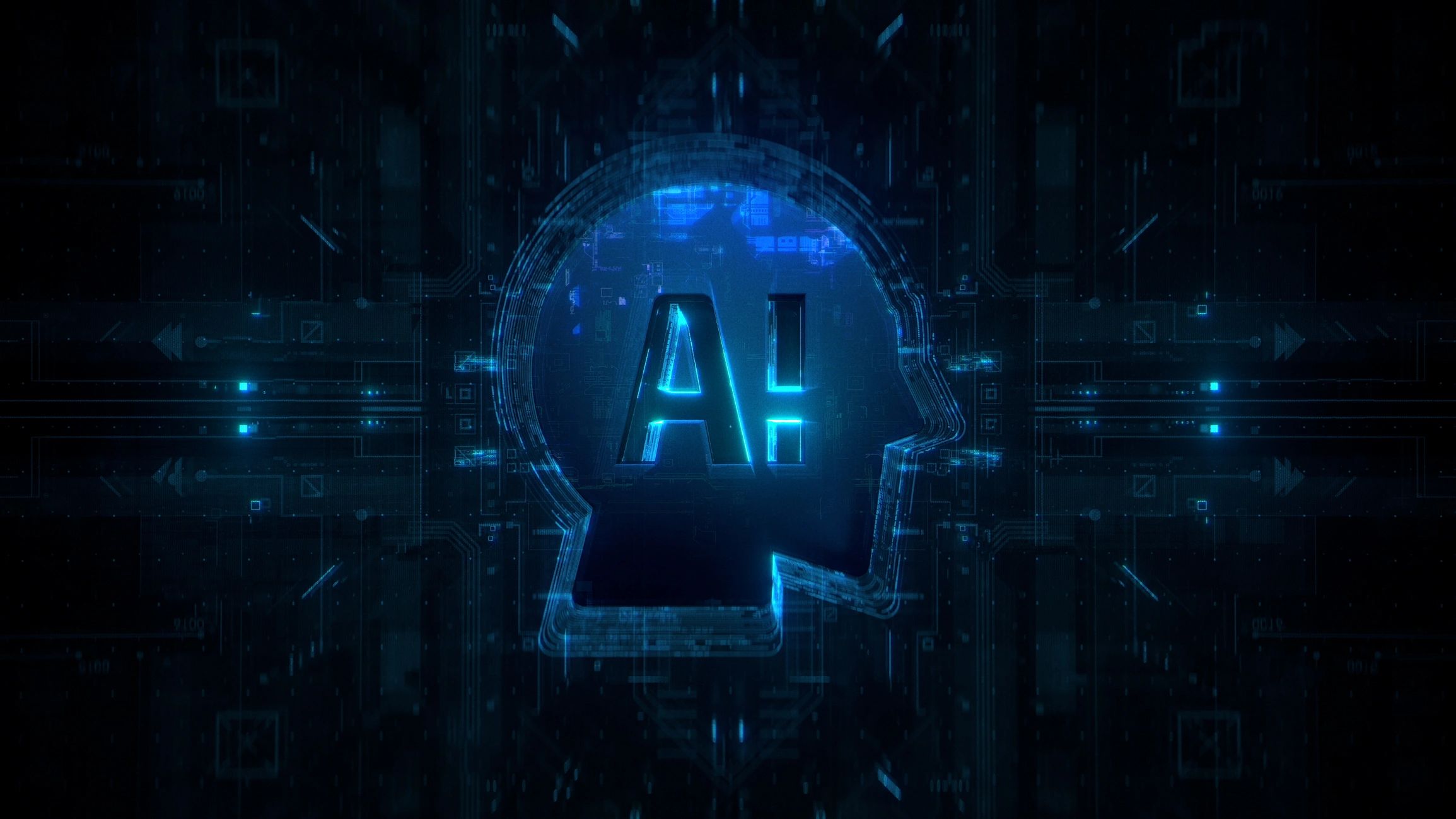 Futuristic AI technology background representing enterprise AI infrastructure